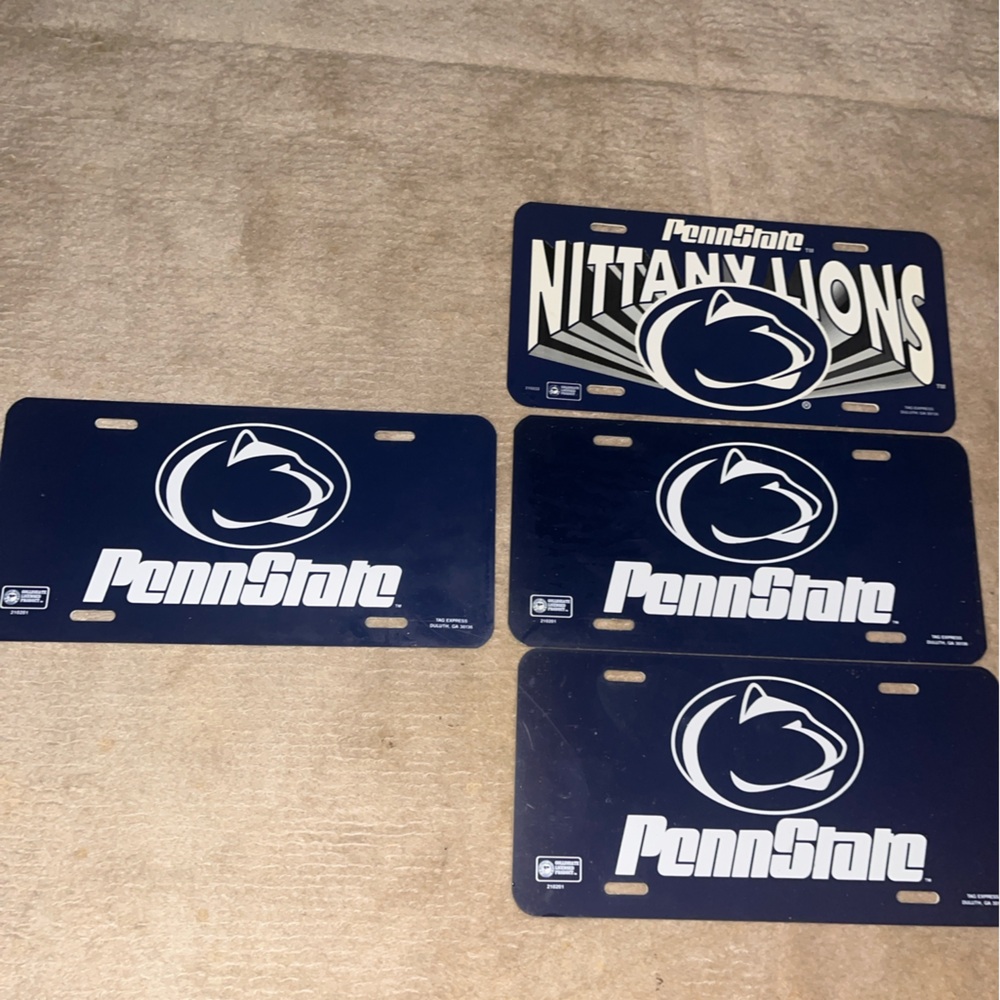 Penn State Nittany Lions Booster / License Plates - Picture 1 of 11